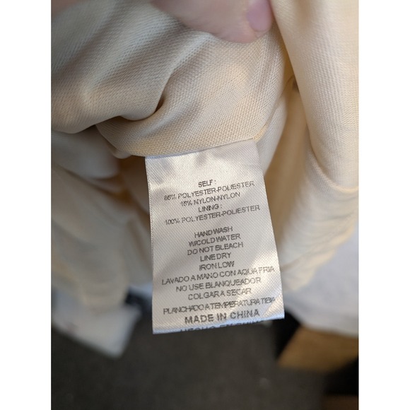 &merci Beige Striped Gauze Tiered Maxi Dress Size S - Picture 9 of 11